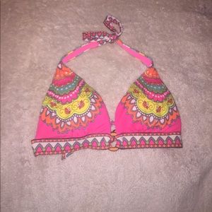 Patterned Padded Bikini Top